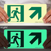 Directional Emergency with Arrow Up Sign