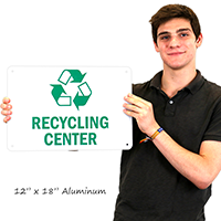 Recycling Center Signs