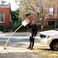 8' Flexible Blue Square Post