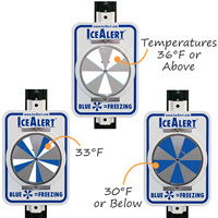 Safety Ice Alert Sign