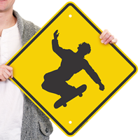 Skateboarding Allowed Sign