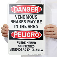 Bilingual Danger OSHA Sign
