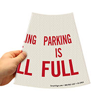 Cone Message Collar Parking Sign