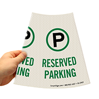 Cone Message Collar Parking Sign