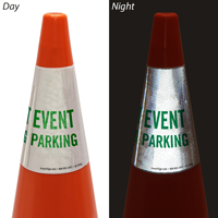 Event Parking Cone Message Collar Sign