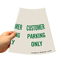 Cone Message Collar Parking Sign