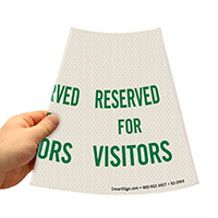 Cone Message Collar Parking Sign