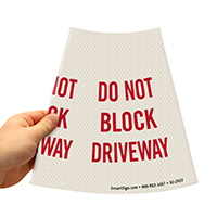 Do Not Block Driveway Sign