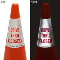 Drive Thru Closed Cone Message Collar Sign
