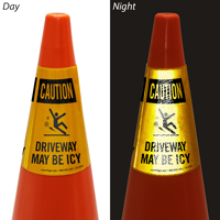 Driveway May Be Icy Cone Collar