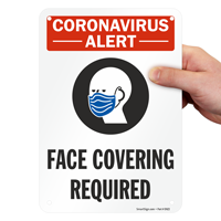 Face Covering Required Face Mask Safety Sign