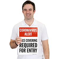 Face Mask Entry Requirement Sign