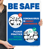 Social Distancing Awareness Notice