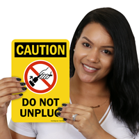 Vaccine Preservation Caution Sign