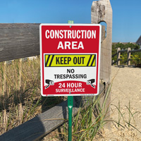 Construction Zone Warning Sign