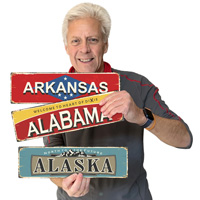 Vintage Style Welcome Board for Heart of Dixie