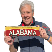 Classic Alabama Welcome Sign Vintage Design