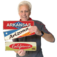 Retro Arizona Sign