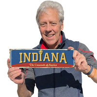 Vintage Indiana sign: The Crossroads of America