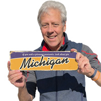 Nostalgic sign for Michigan