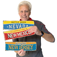 Vintage New Jersey Welcome Sign