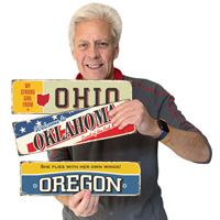 Retro Sign: Proud Ohioan Girl