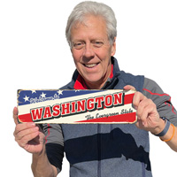 Vintage Welcome to Washington Sign