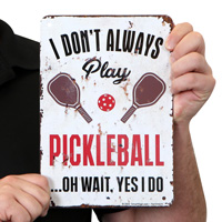 pickleball novelty sign