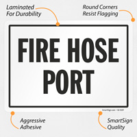 Emergency Fire Hose Access Marker