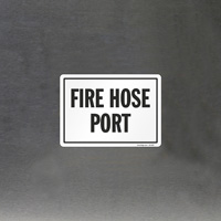 Identification Sign for Hose Port