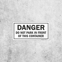 Restricted Parking Container Area