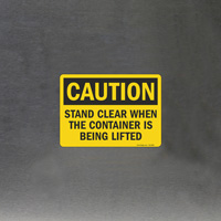 Caution: Container Lift in Progress