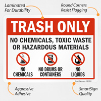 No Hazardous Materials Allowed Sign