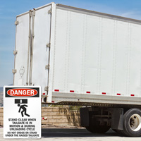 Danger: Moving Tailgate - Stay Clear