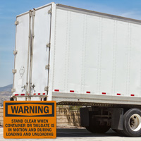 Container Motion Alert Sign