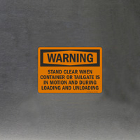 Warning: Active Container Sign