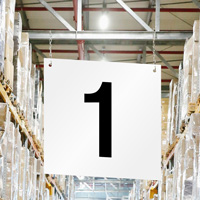 Hanging Aisle Sign Number 1