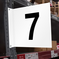 Projecting Aisle Sign Number 7