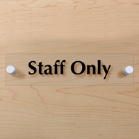 Staff Only Sign