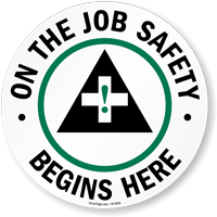 Adhesive First Aid Floor Sign