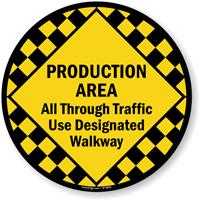 Caution Wet Floor Adhesive Sign