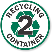 Floor Sign for Recycling Container - SmartSign