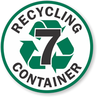 Recycling Container 7 Floor Sign