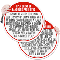 Firearm Restriction Sign