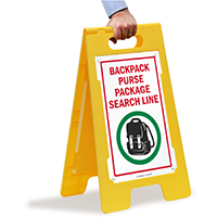 Search Procedure Notice Sign