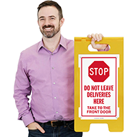 Stop Deliveries Not Permitted Sign