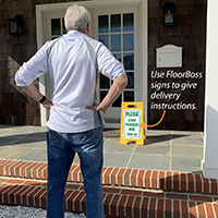 Package Delivery Area Sign