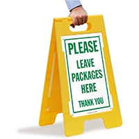 FloorBoss Sign: Leave Packages