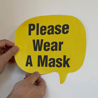 Chat Bubble - Please Wear a Mask
