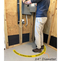 Do Not Block Electric Panel FLoor Decal